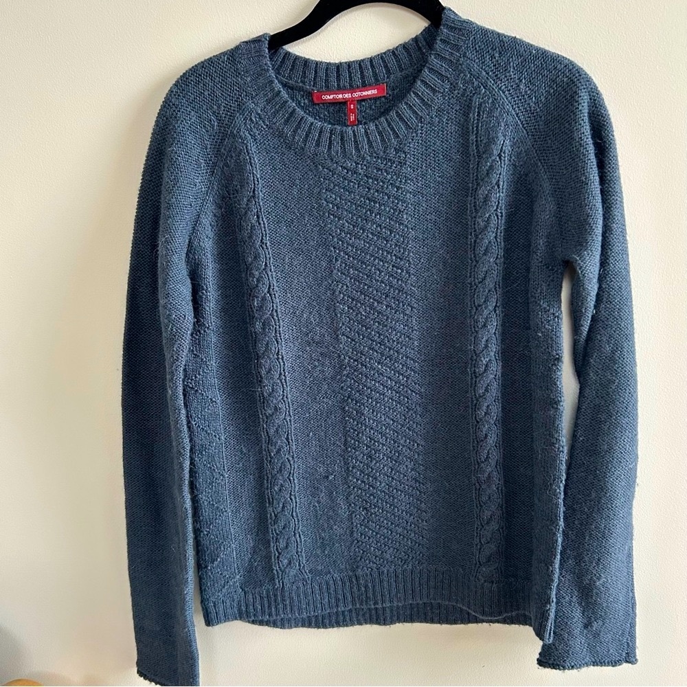 Vintage Comptoir de Cotonniers Slate Blue Sweater size S
